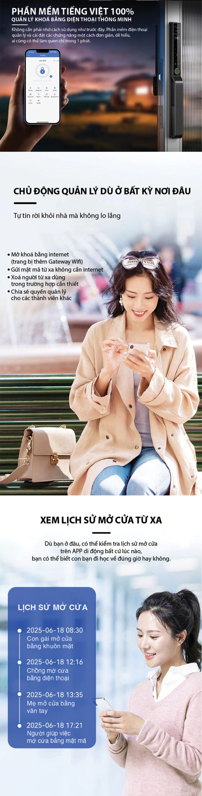 Khóa Nhận Diện Khuôn Mặt Cửa Nhôm Laffer RD02